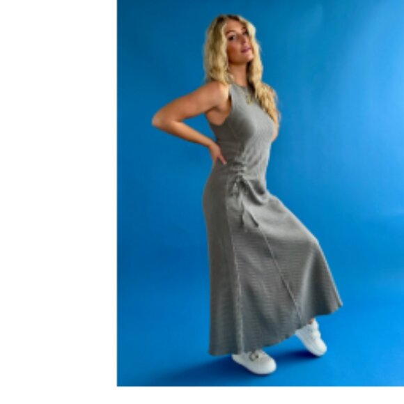 new ELAN Maxi Dress With Drawstring Cinched Side 253 - Picture 1 of 9